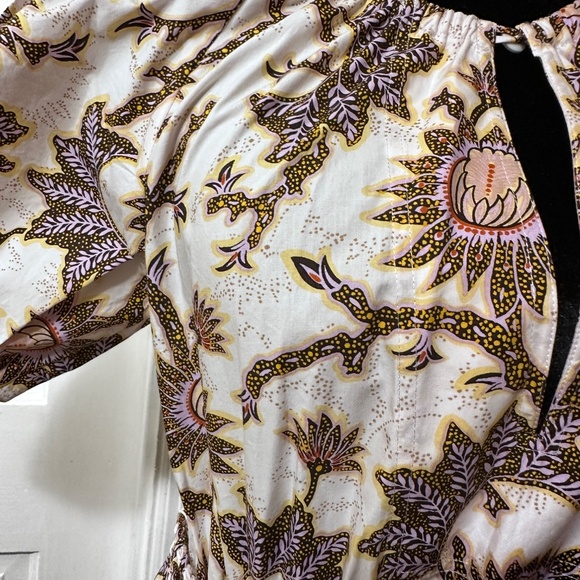 Cotton dress with puff sleeves - Picture 12 of 12